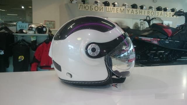 Шлем открытый Yashiro V580 Pearl White