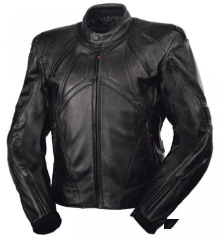 Куртка IXS Tahoma (кожа,черная,с защитой спины)