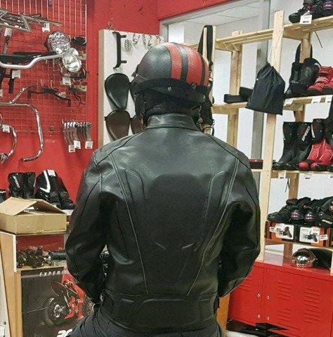 Шлем для мотоцикла мото кожа