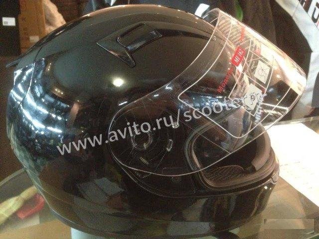 Мото шлем ME161 (черный с очками)