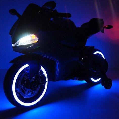 Детский электромобиль мотоцикл A001AA синий