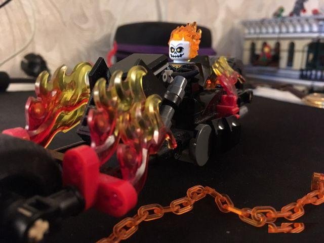 Lego Призрачный Гонщик + Его Мотоцикл из набора 76