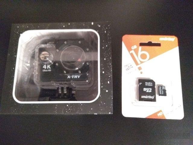 X-Try Neo 4K WiFi Экшн камера Новая +CD 16 gb