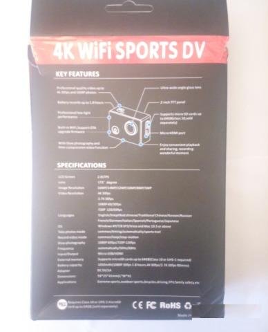 Экшн видеокамера Sports 4K DV 30fps