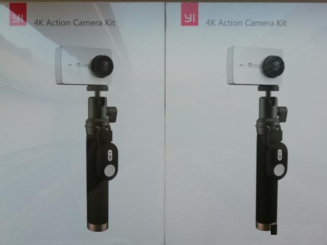Экшн камера Yi 4К новая с селфи палкой