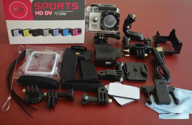 Экшн камера Sports FullHD WiFi+ набор аксессуаров