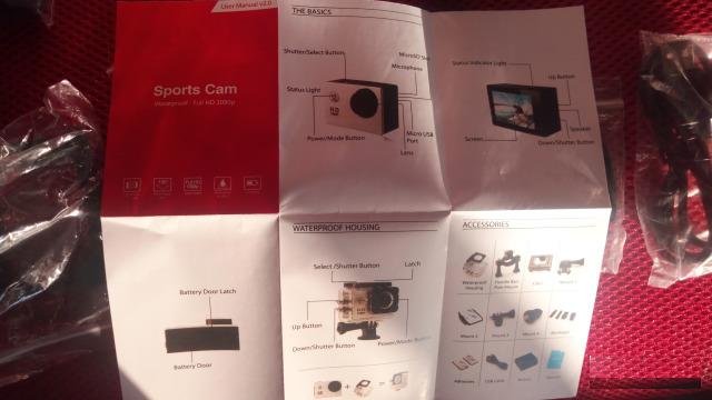 Экшн камера Sports 1080p. Новая. Водонепроницаемая