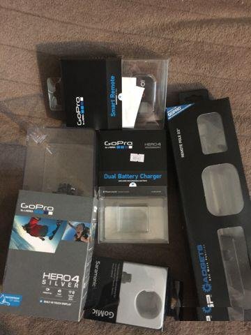 GoPro hero4 Silver Edition+микр.+пульт+аксессуары