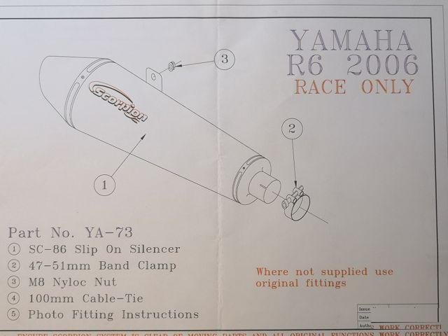 Глушитель scorpion для Yamaha YZF-R6
