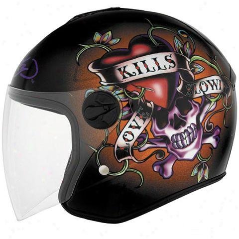 Новый шлем KBC Ed Hardy размер xs (53-54 см)