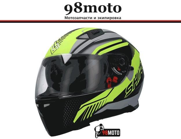 Шлем shiro SH881 Motegi Yellow Fluor