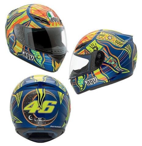 Шлем AGV K-3 SV Five Continents Valentino Rossi