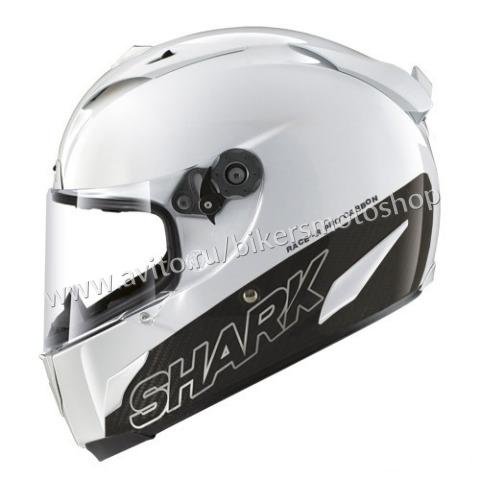 Мотошлем Shark Race R Pro Carbon White - L