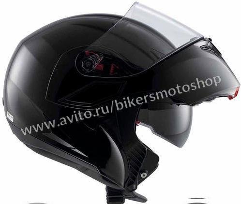 Мотошлем модуляр AGV Numo Black - S