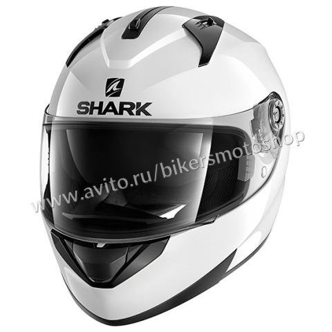 Мотошлем интеграл Shark Ridill White