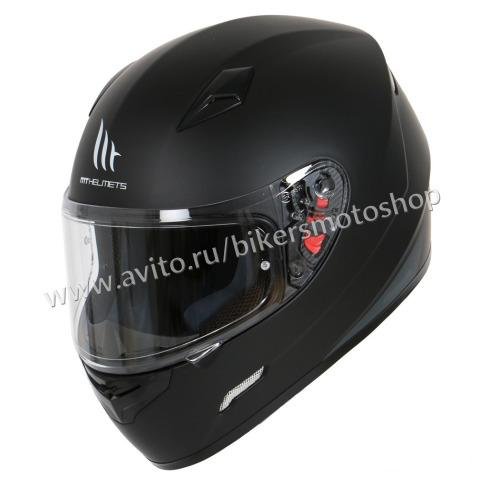 Мотошлем интегральный MT Mugello Solid Black-Matt