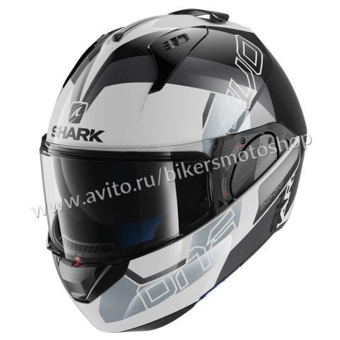 Шлем-модуляр Shark Evo-One 2 Slasher Black-White