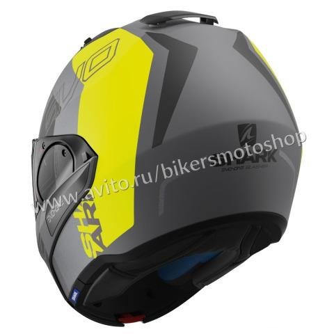 Шлем-модуляр Shark Evo-One 2 Slasher Grey-Yellow