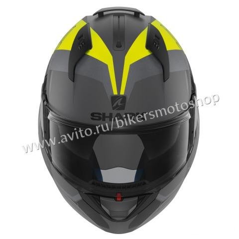 Шлем-модуляр Shark Evo-One 2 Slasher Grey-Yellow