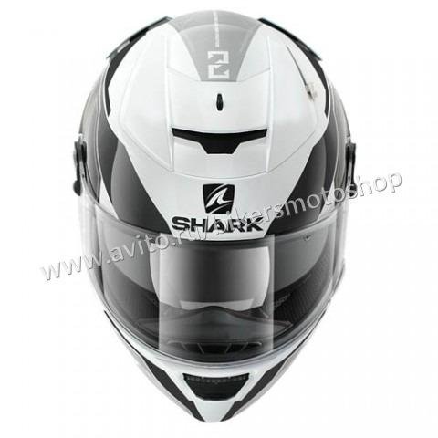 Мотошлем спортивный Shark Speed-R Sauer White-Grey