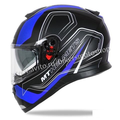 Мотошлем MT Thunder 3 SV Trace Black Matt Blue