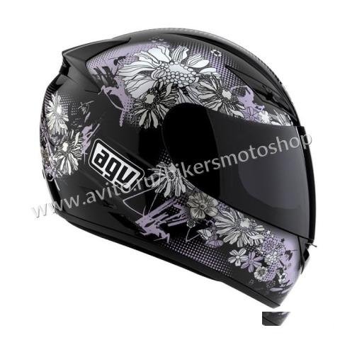 Мотошлем женский AGV K-3 Fleurs Flowers - L