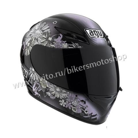 Мотошлем женский AGV K-3 Fleurs Flowers - L