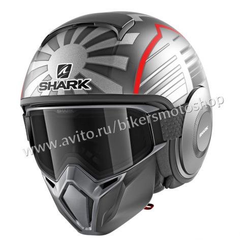 Мотошлем Shark Street Drak Zarco Malaysian GP gray