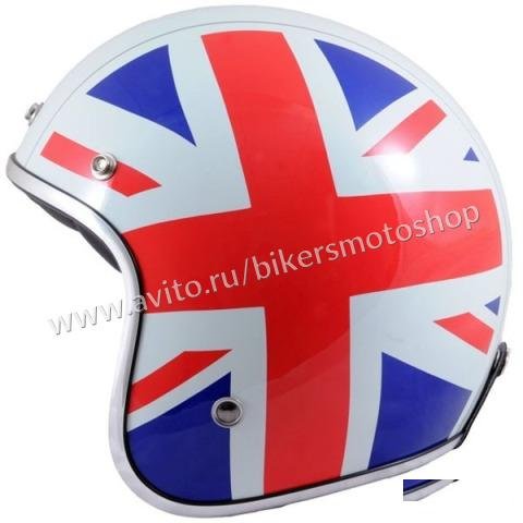 Мотошлем открытый MT Le Mans UK Flag