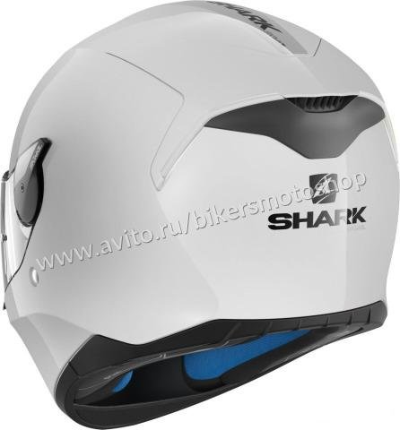 Мотошлем интеграл Shark D-Skwal White