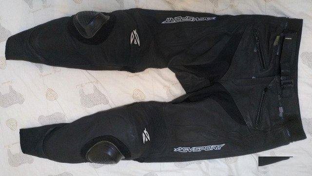 Мотоштаны AGV Sport, кожаные, размер 28, XS-S