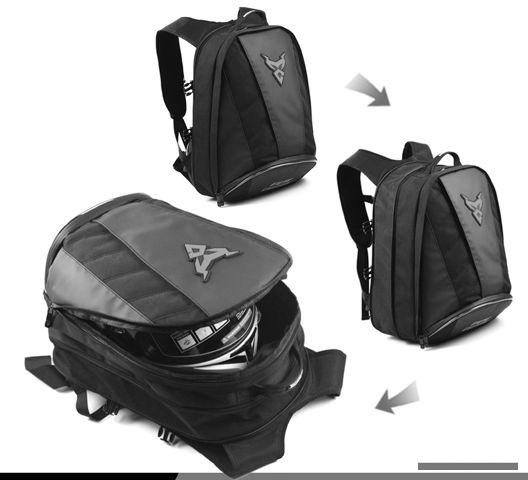 Рюкзак с креплением для шлема и регулировкой объем